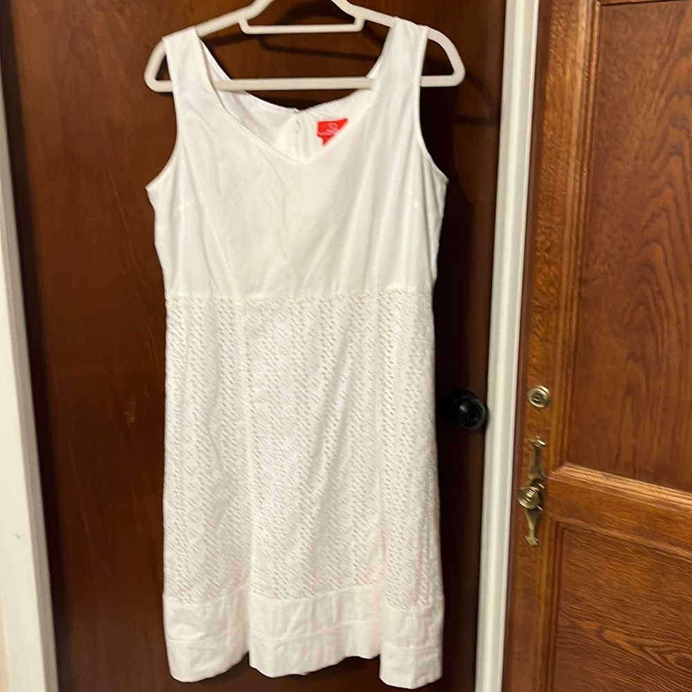 White eyelet dress size 12 super cute